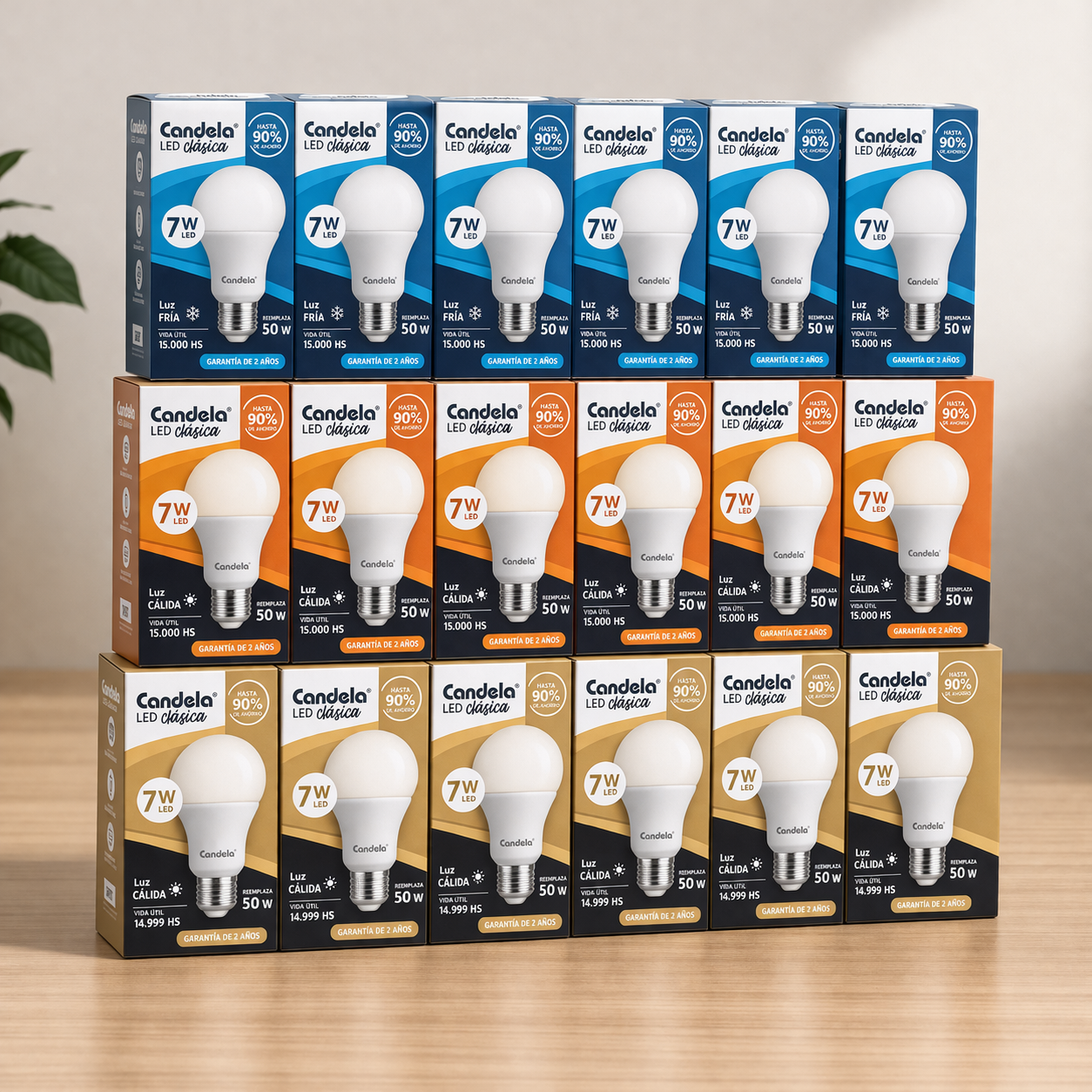 Lámparas  Led x 10u.    7w .9w ,10w